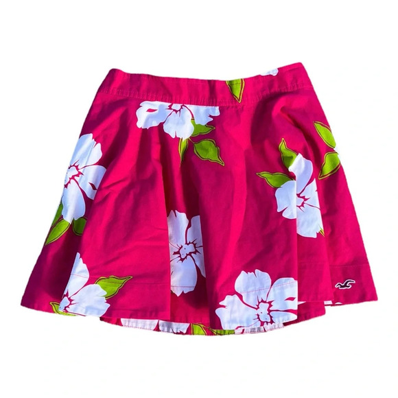 Y2K Hollister Mini Skirt Hawaiian Floral Kawaii M - Picture 4 of 5